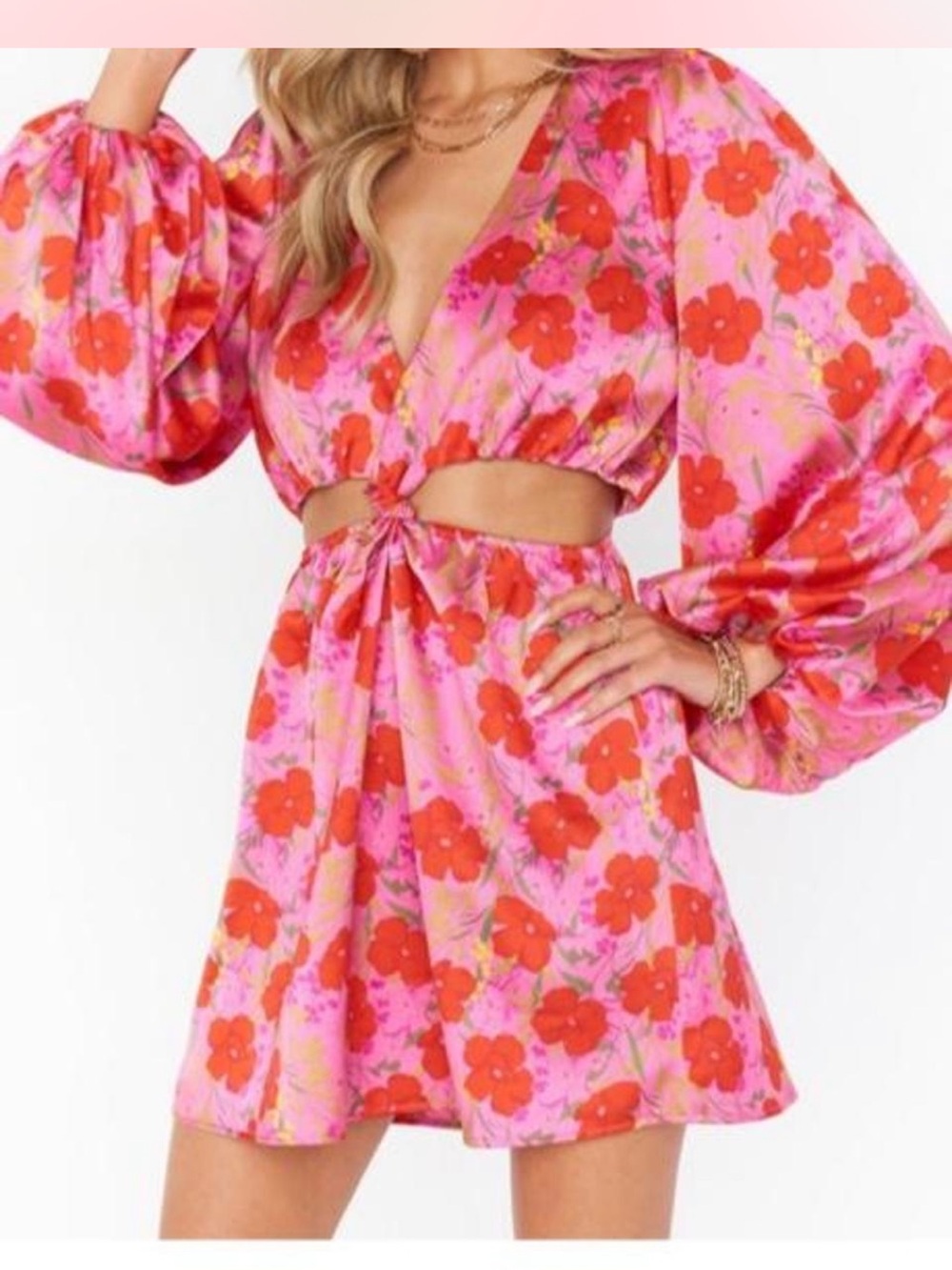 Show Me Your Mumu Christina Mini Floral Dress